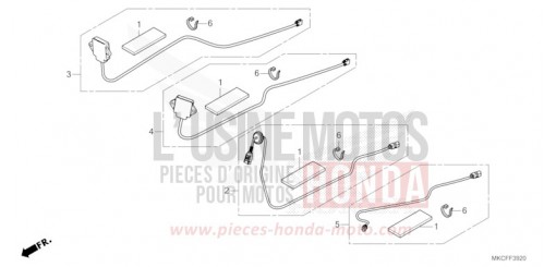 ANTENNA ASSEMBLY/CORD SET GL1800DAN de 2022